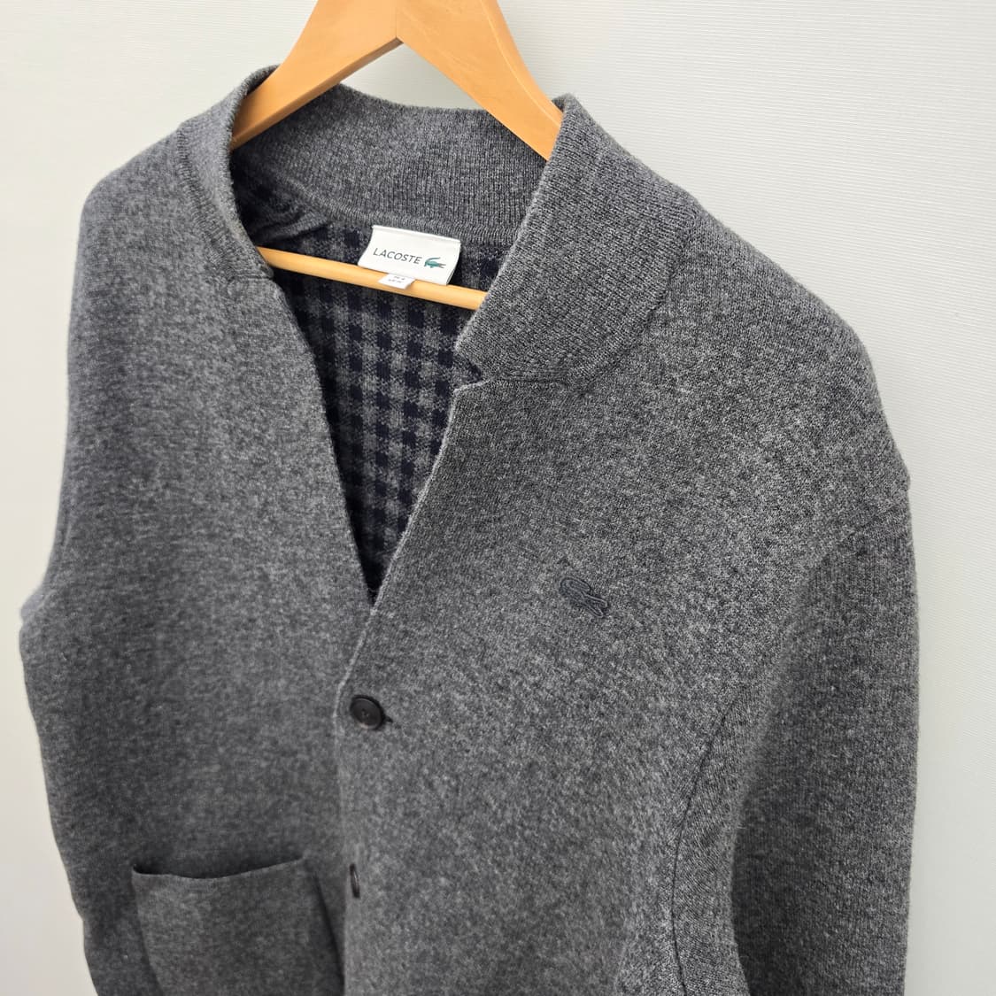 라코스테 차콜 그레이 가디건 상품이미지3