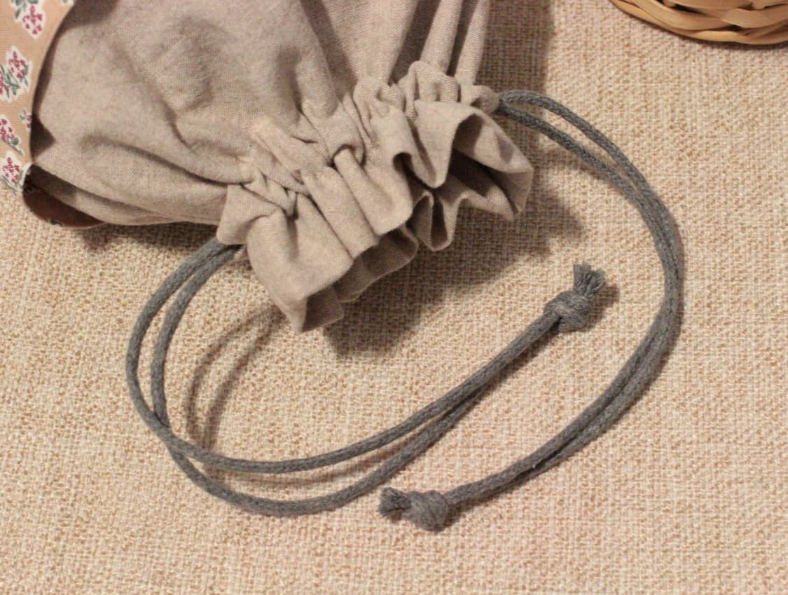 핸드메이드 2포켓 스트링 파우치 상품이미지5