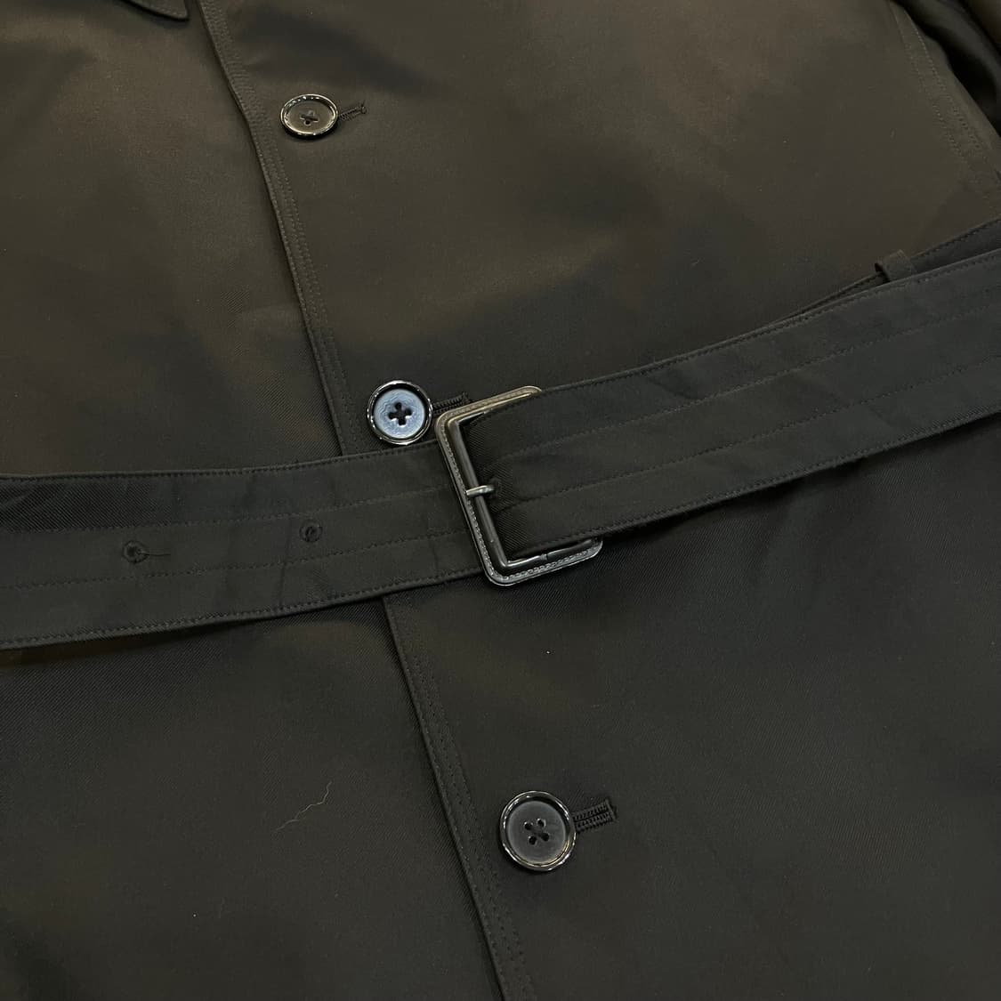 JPN VTG 블랙 트렌치 코트 L 상품이미지5