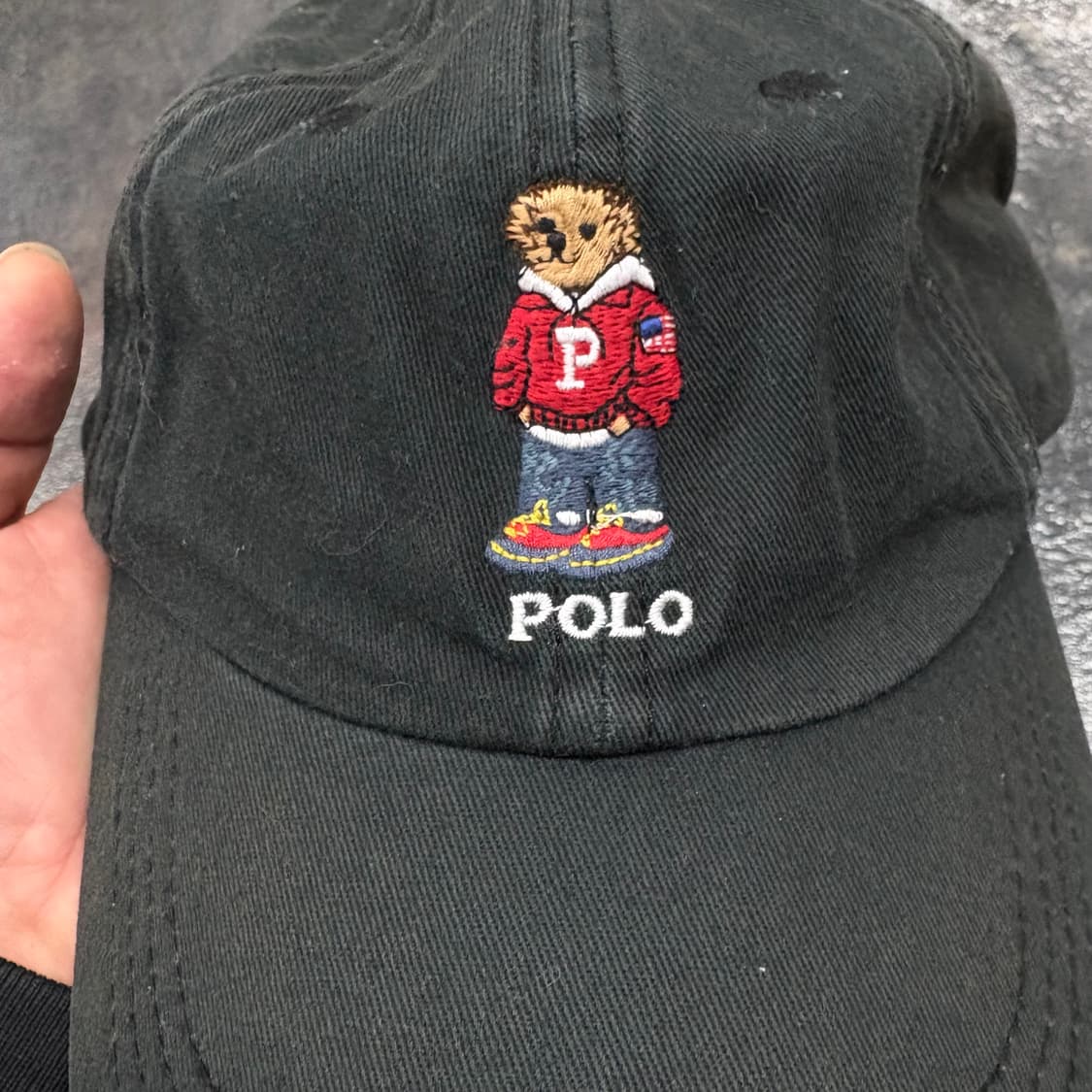 폴로 랄프로렌 블랙 폴로베어 볼캡 상품이미지2