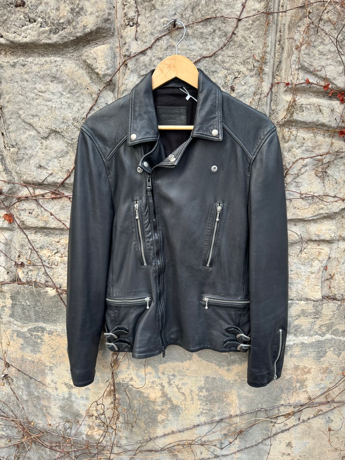 올세인츠 양가죽 더블라이더 가죽 레더 자켓 m 상품이미지1