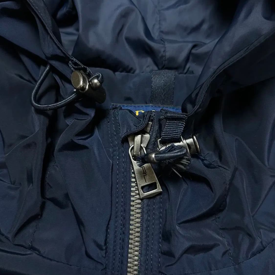 폴로 오버사이즈 네이비 나일론 후드 자켓(3XL) 상품이미지4