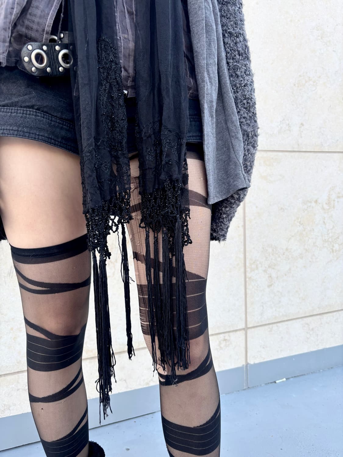 “Vintage” Y2K Draped Grey Cardigan 상품이미지7