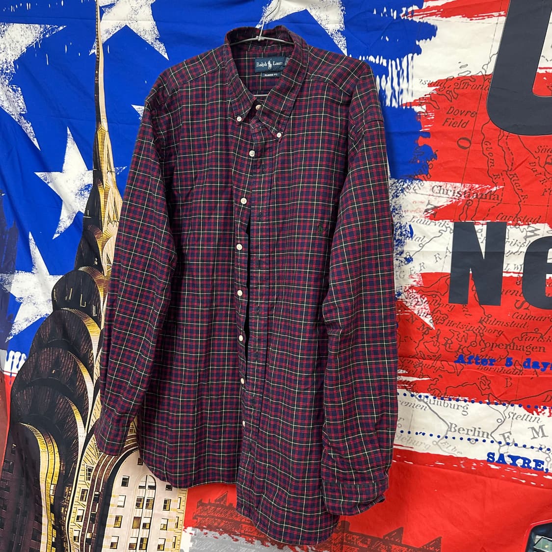 s급 폴로랄프로렌 클래식핏 스트릿 오버체크셔츠 2XL110 상품이미지2