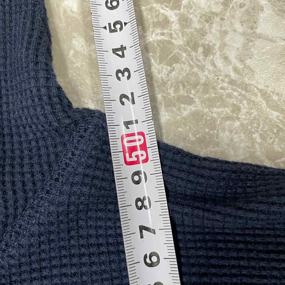 폴로 랄프로렌 네이비 골지 니트 롱슬리브(XL) 상품이미지6