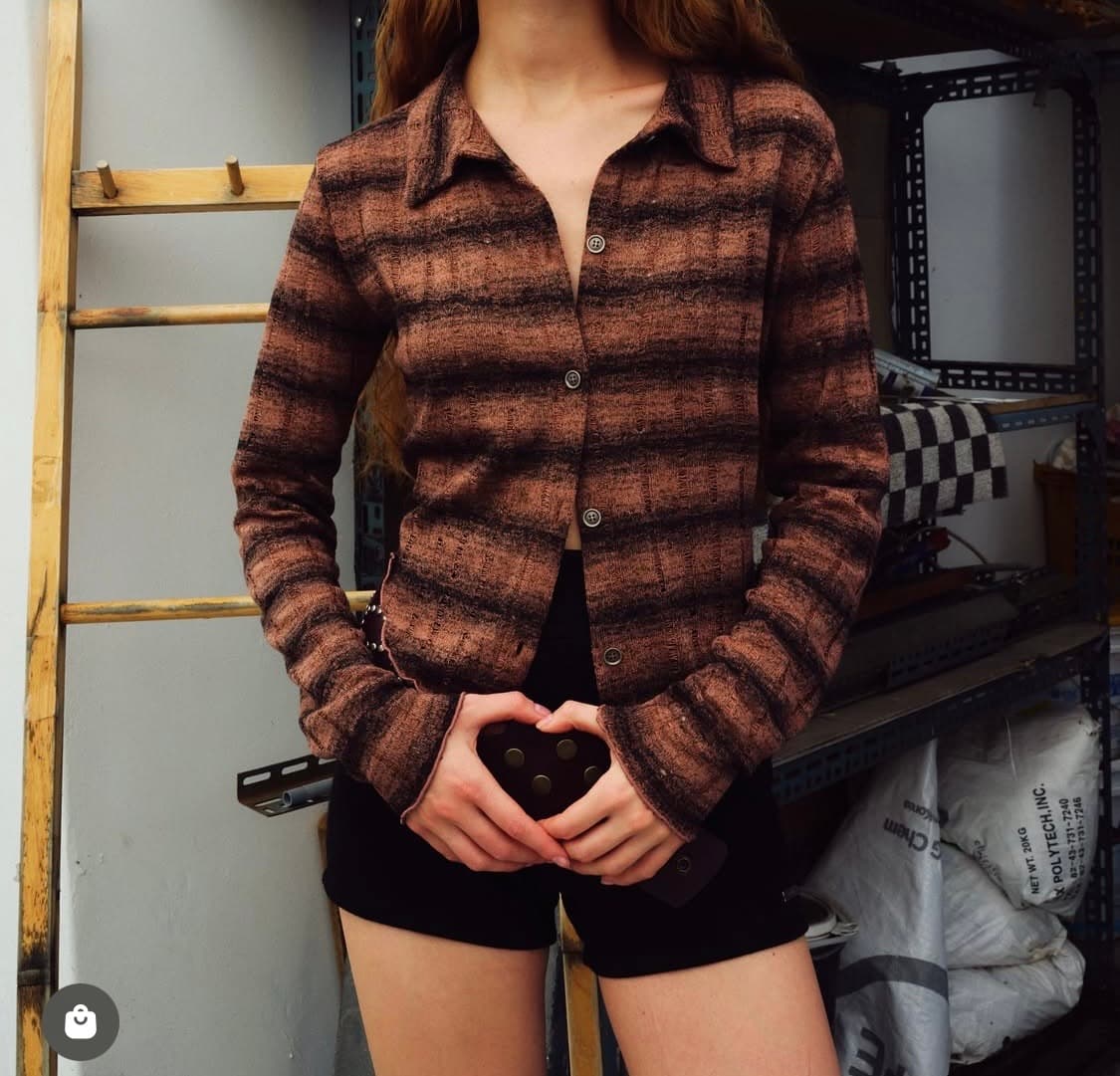 폴리수엠 그런지 스트라이프 셔츠 상품이미지2