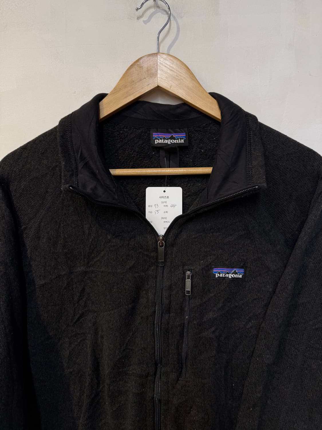 파타고니아 블랙 플리스 집업 상품이미지2