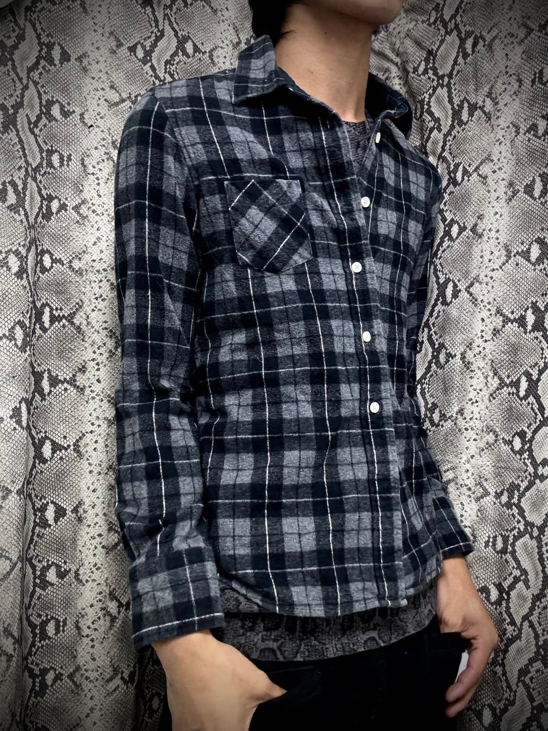 [ABAHOUSE Y2K] Check Pattern Shirts 상품이미지1