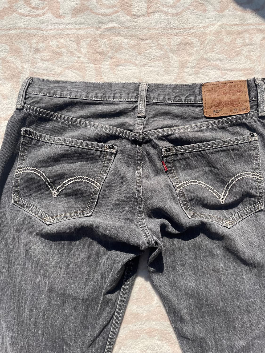 리바이스 527 그레이 워싱 부츠컷 데님팬츠 상품이미지7