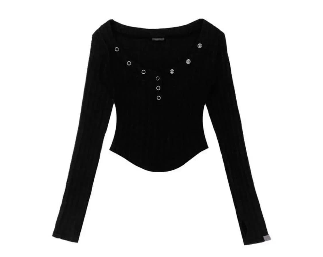 플노팔 버니탑 블랙 상품이미지1