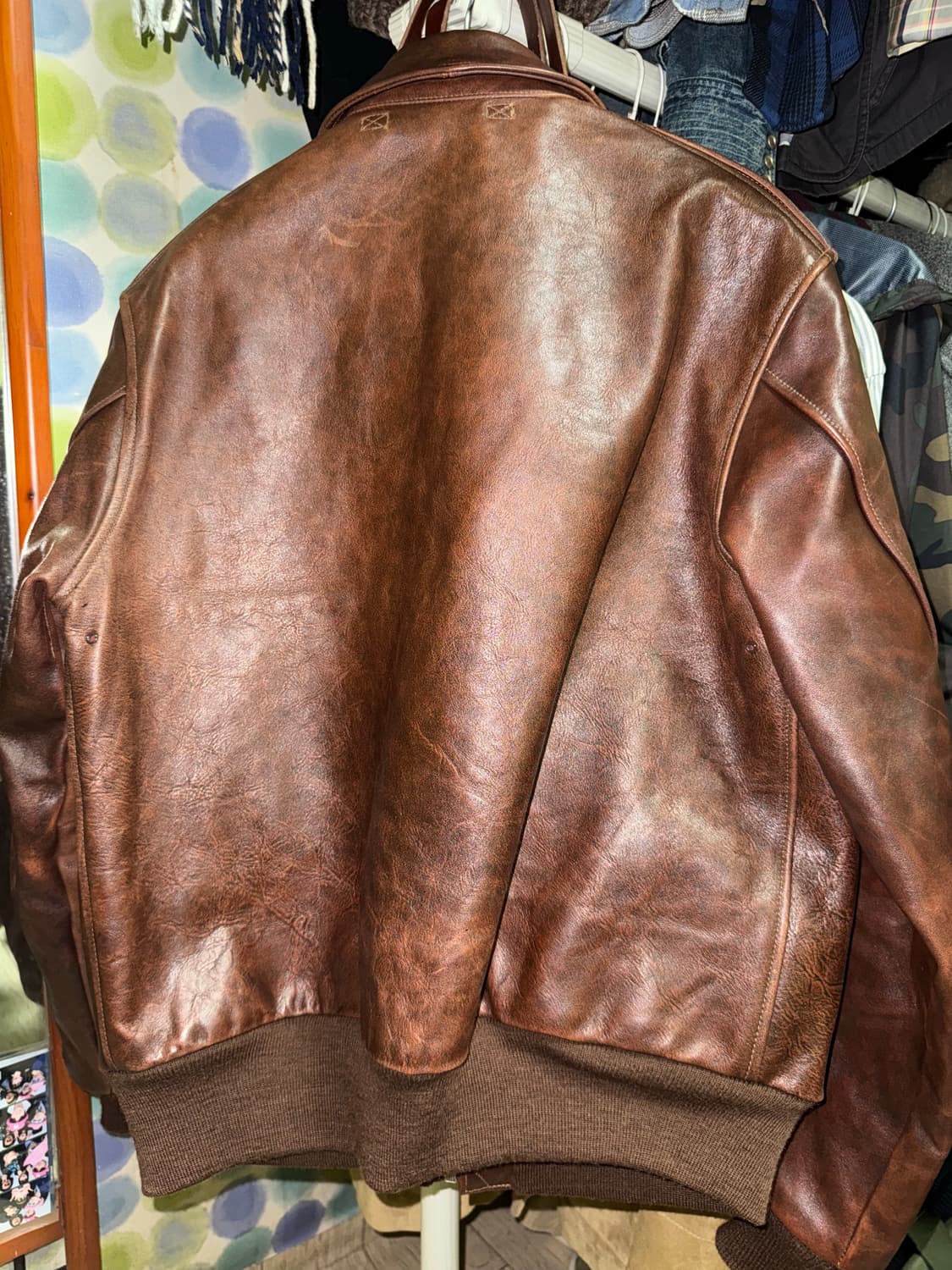 아카펠라클로딩 a2 한정 별주 신키사 홀스하이드 42사이즈 상품이미지5