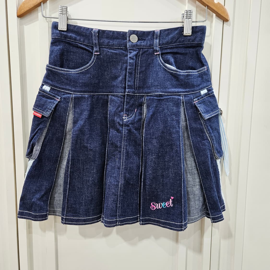 데님 플리츠 스커트 청치마 상품이미지1