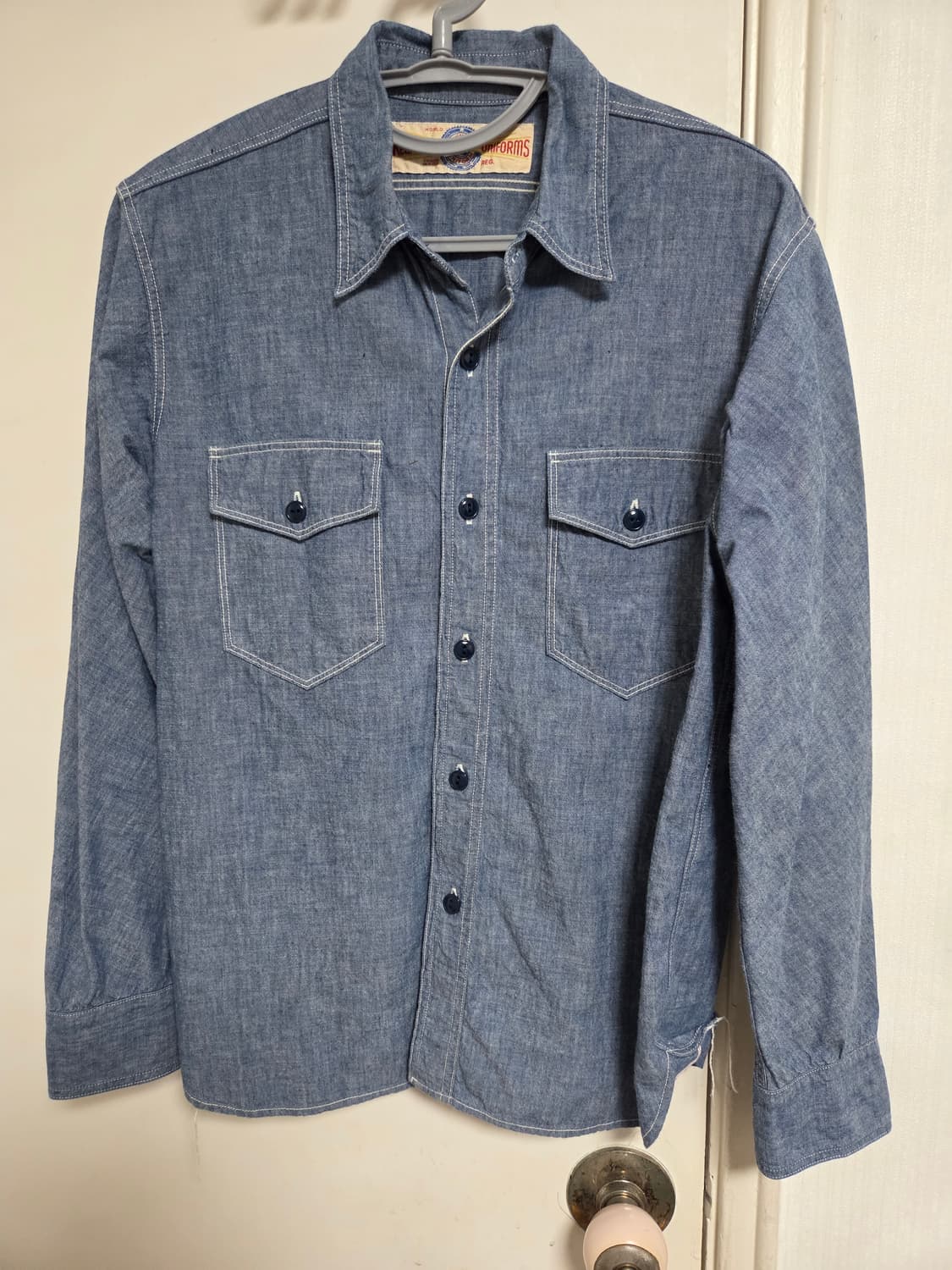 리얼맥코이 샴브레이 셔츠 s사이즈 상품이미지1