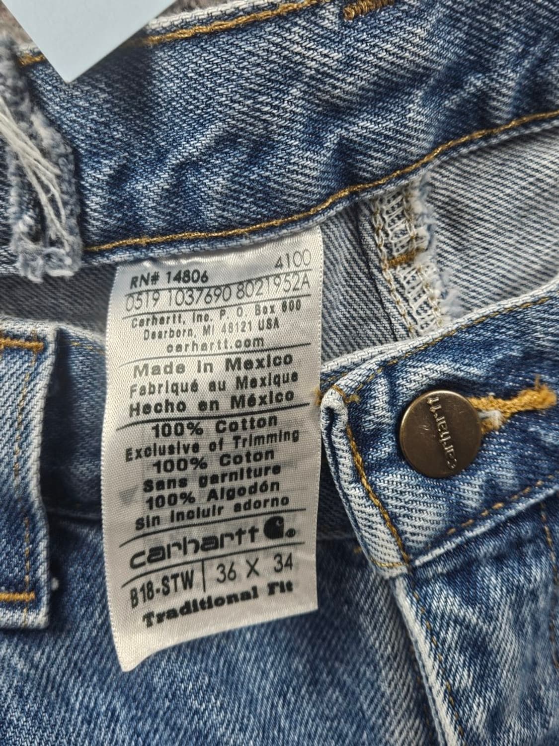 칼하트 데님 워크 팬츠 ( 36X34 ) / 11305 상품이미지7