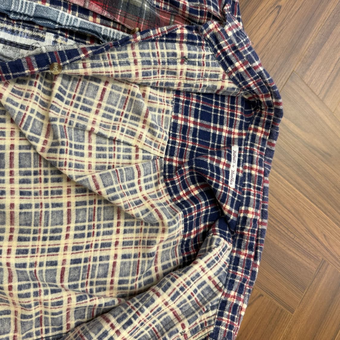 리빌드바이니들스 체크 남방 셔츠 상품이미지2