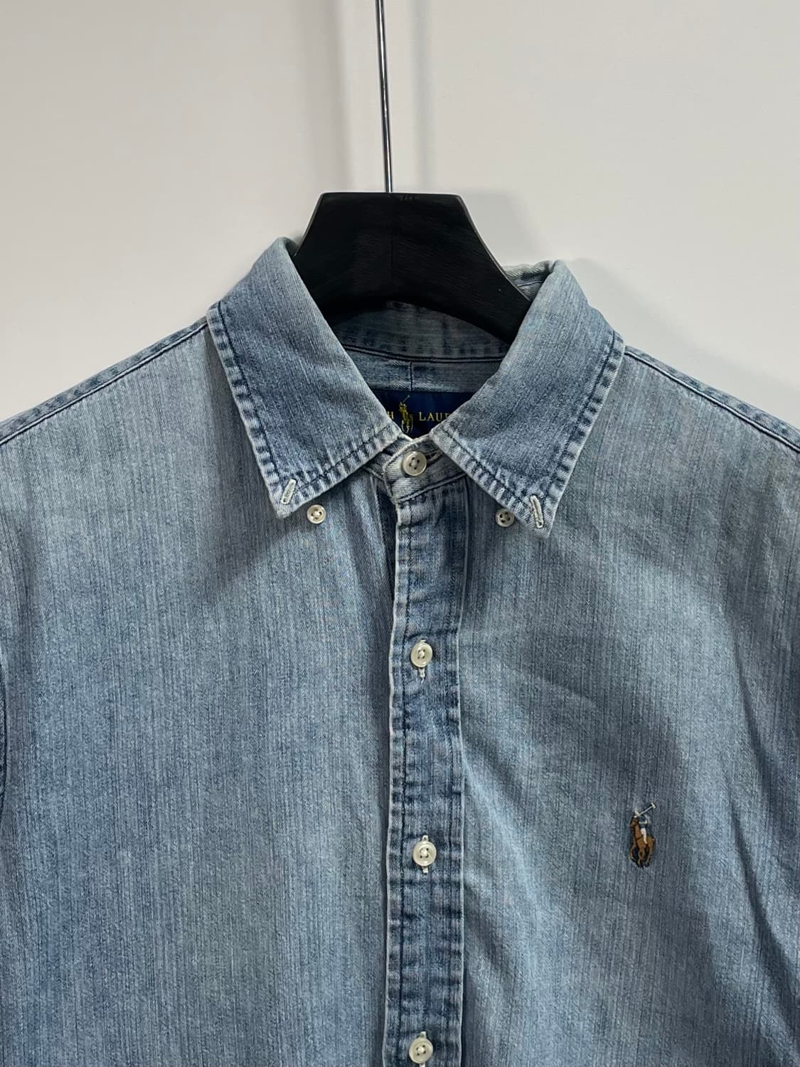 폴로 포니 샴브레이 데님 셔츠 (on.443)   상품이미지2