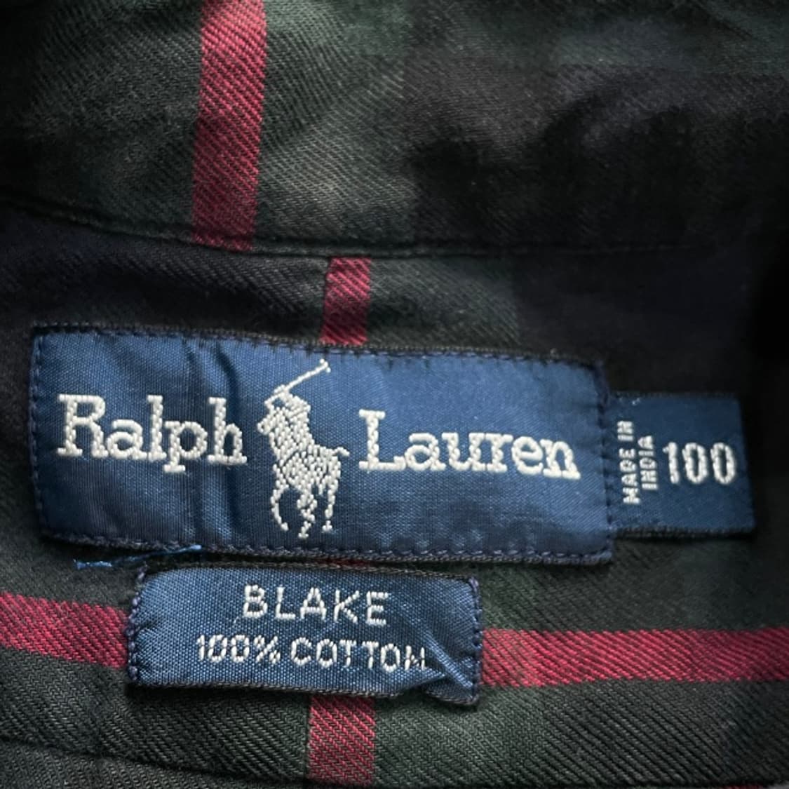 100 폴로 블레이크 체크셔츠  상품이미지3