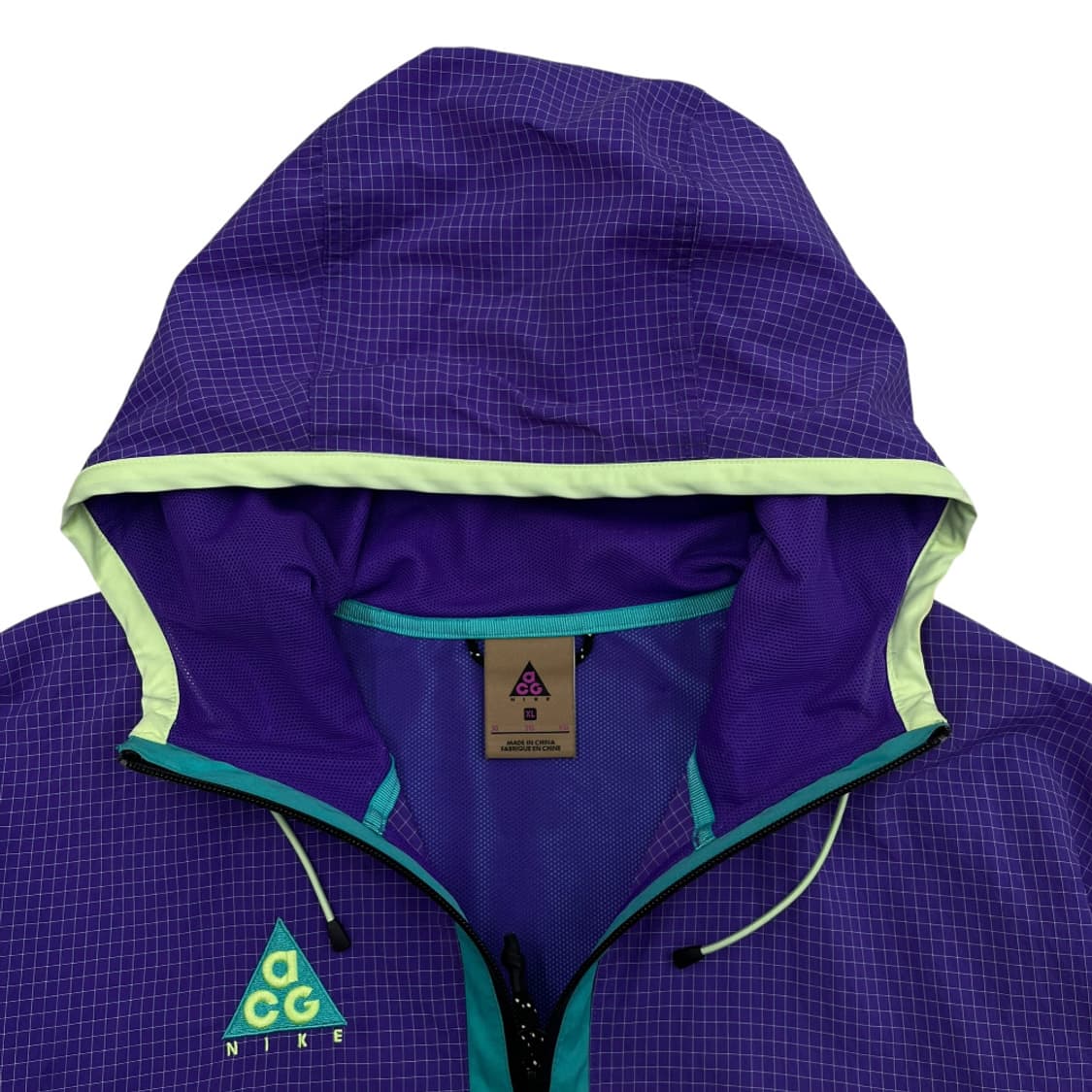 나이키 ACG 로고 퍼플 후드 바람막이 XL 상품이미지7