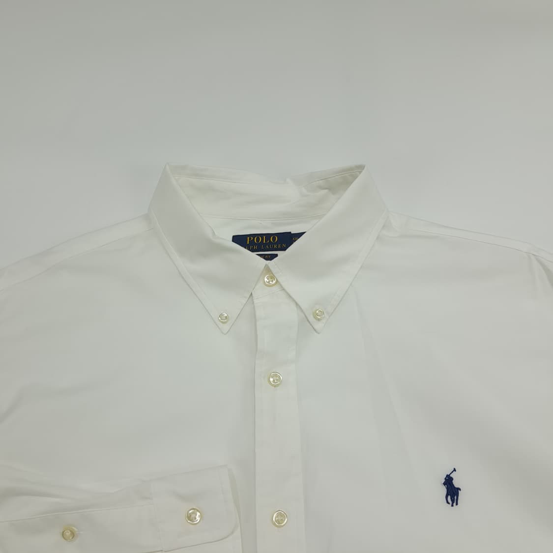 Co710 2XL 폴로 랄프로렌 화이트 QR 긴팔 셔츠 남방 상품이미지3