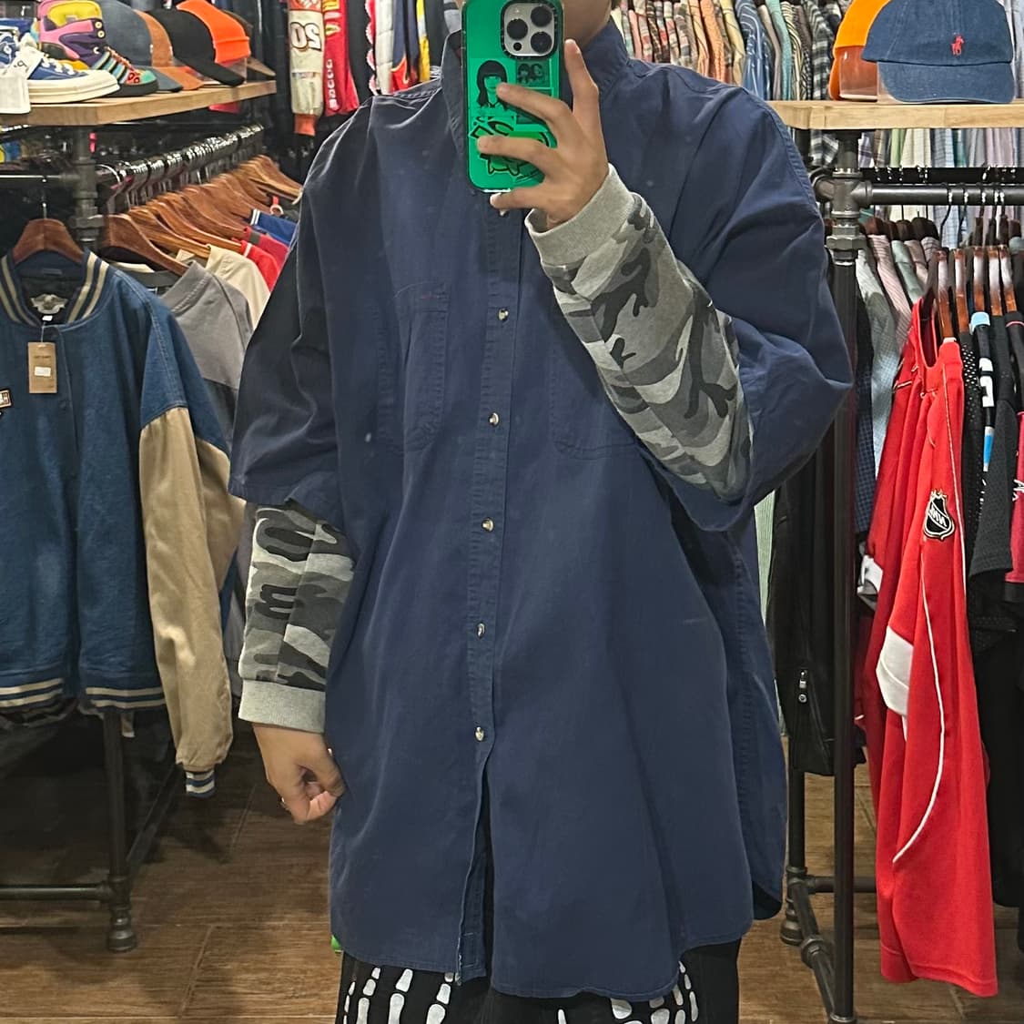 [HI] 칼하트 반팔 셔츠 네이비 상품이미지3