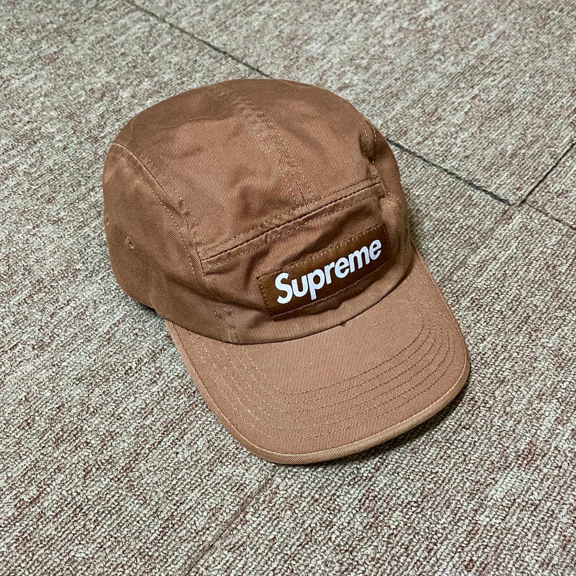 슈프림 SS22 워시드 치노 트윌 캠프캡 브라운 상품이미지2