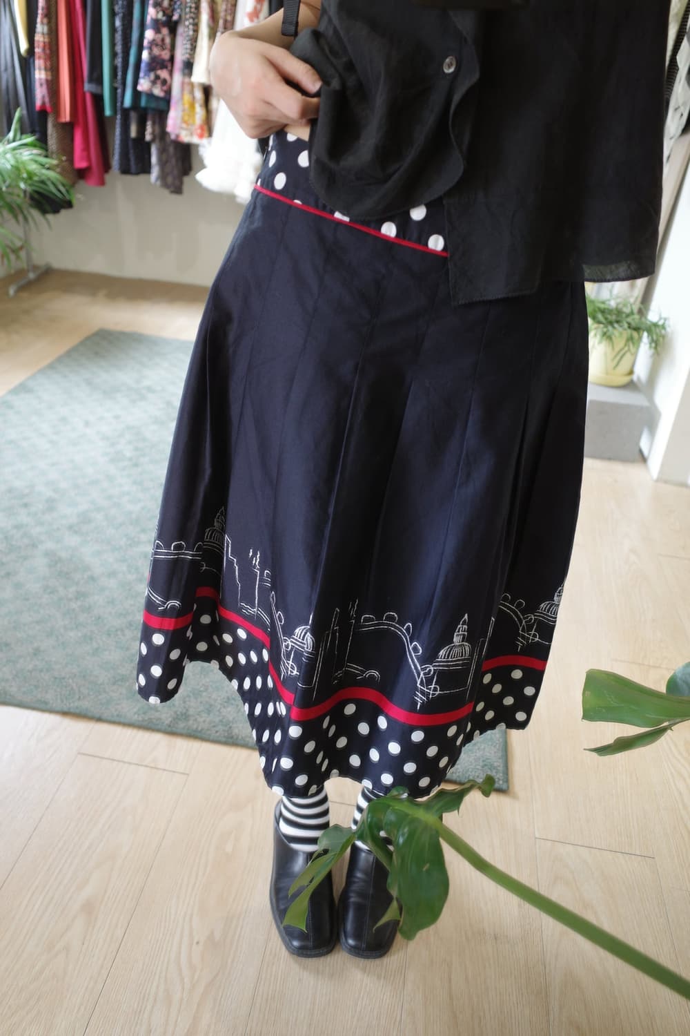 dot sketch skirt 상품이미지5