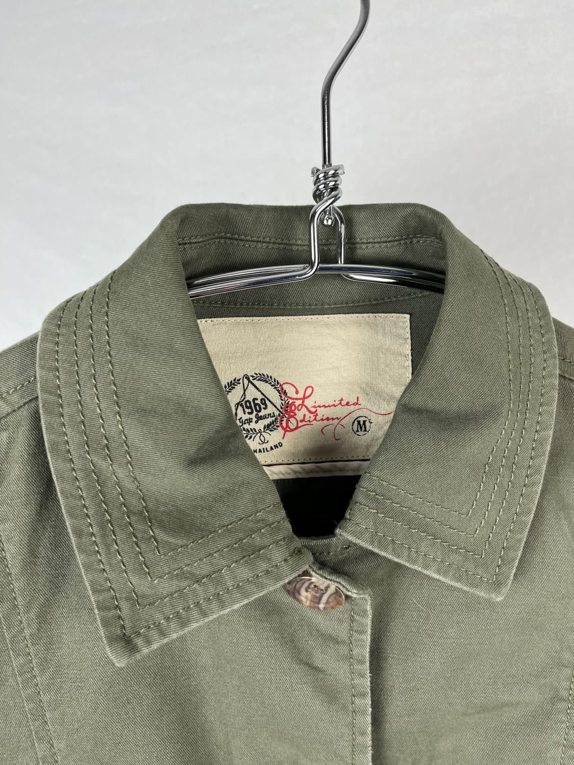 Vintage 밀리터리 포켓 카키 셔츠 자켓 상품이미지3