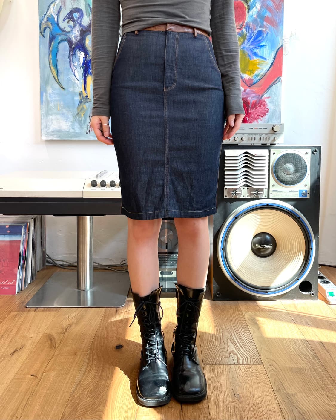 [38] 구찌 by 톰포드 2000FW 데님 스커트 상품이미지5