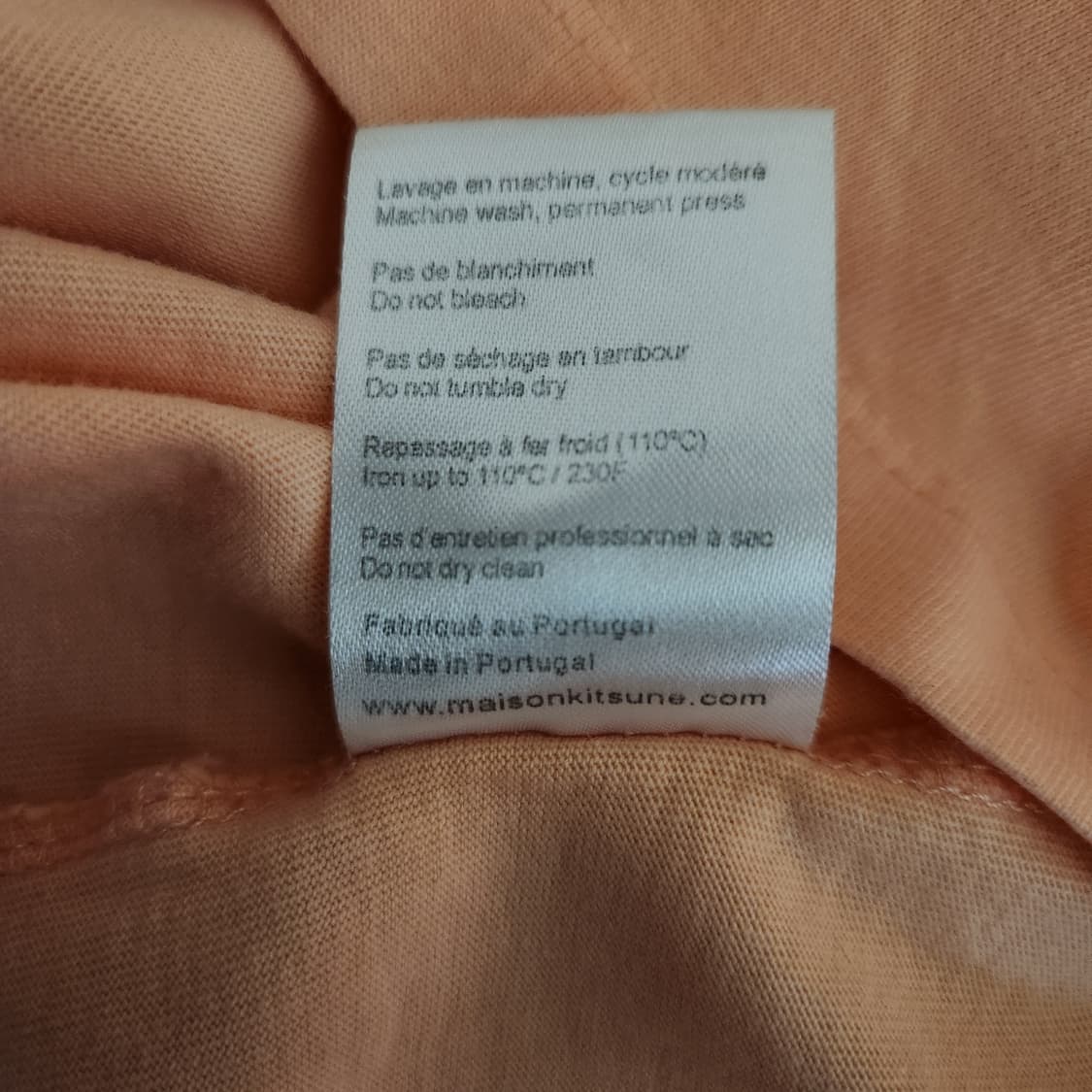 (상태최상)메종키츠네 더블 폭스헤드 반팔 티셔츠 공용(S) 상품이미지8