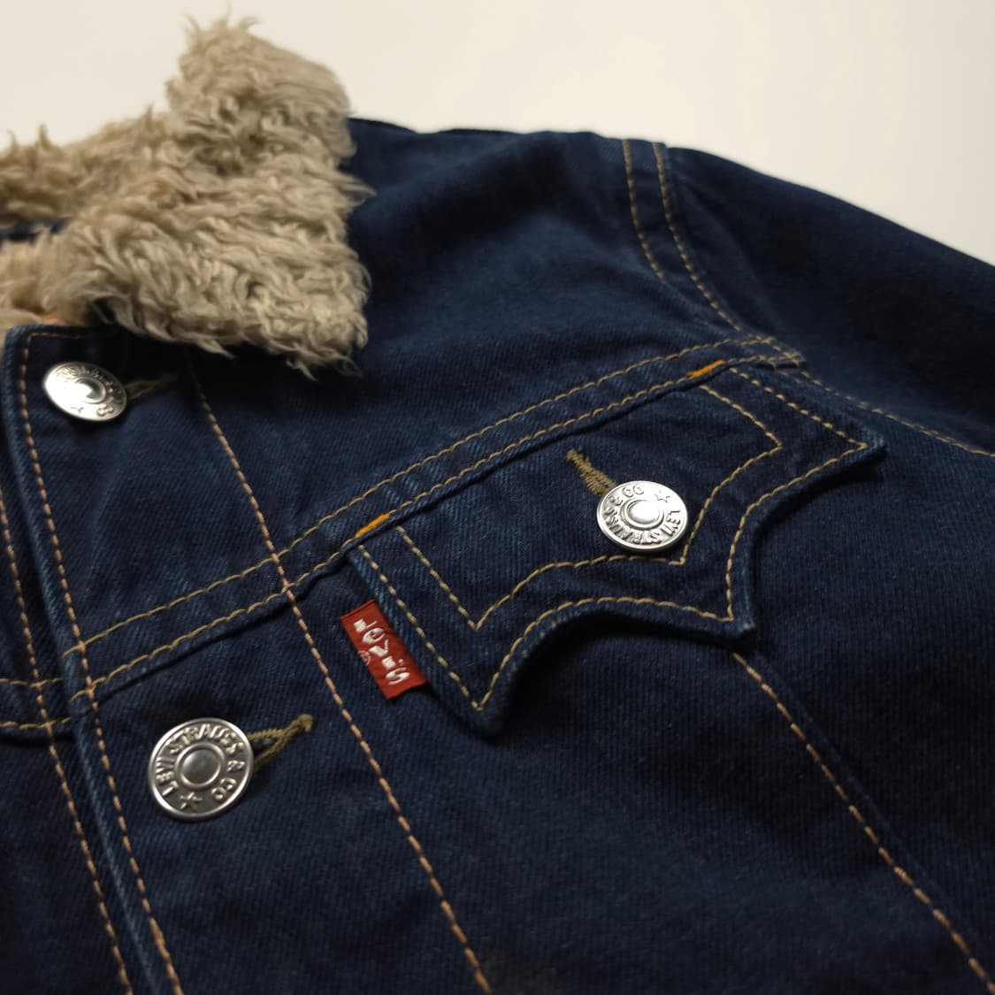 리바이스 Type -one 우먼스 양털 데님 크롭 자켓 (85) 상품이미지4