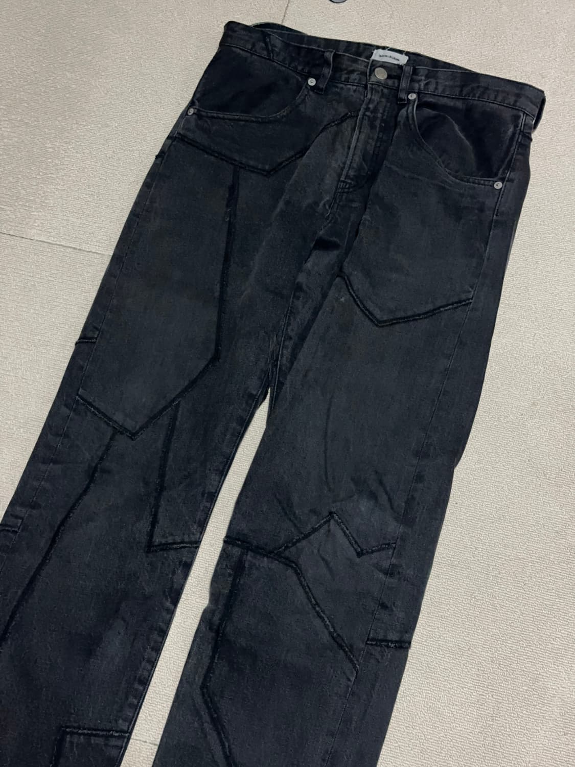 언더커버리즘 패치 블랙 데님 상품이미지2