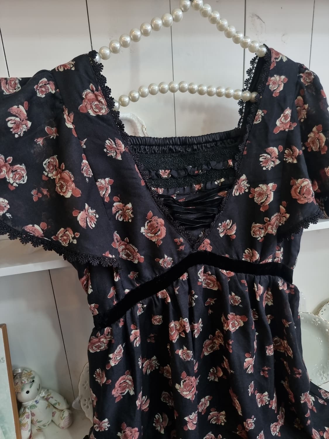 (axes femme, 액시즈팜) 로즈 플라워 레이스 원피스 상품이미지2