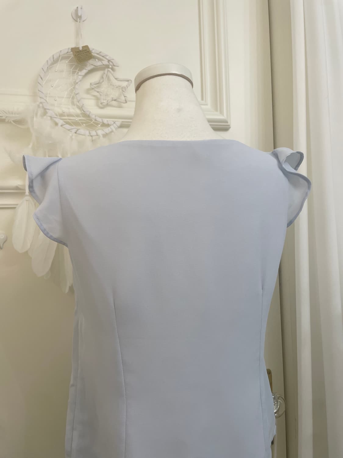 blueberry button ruffle point blouse 상품이미지4