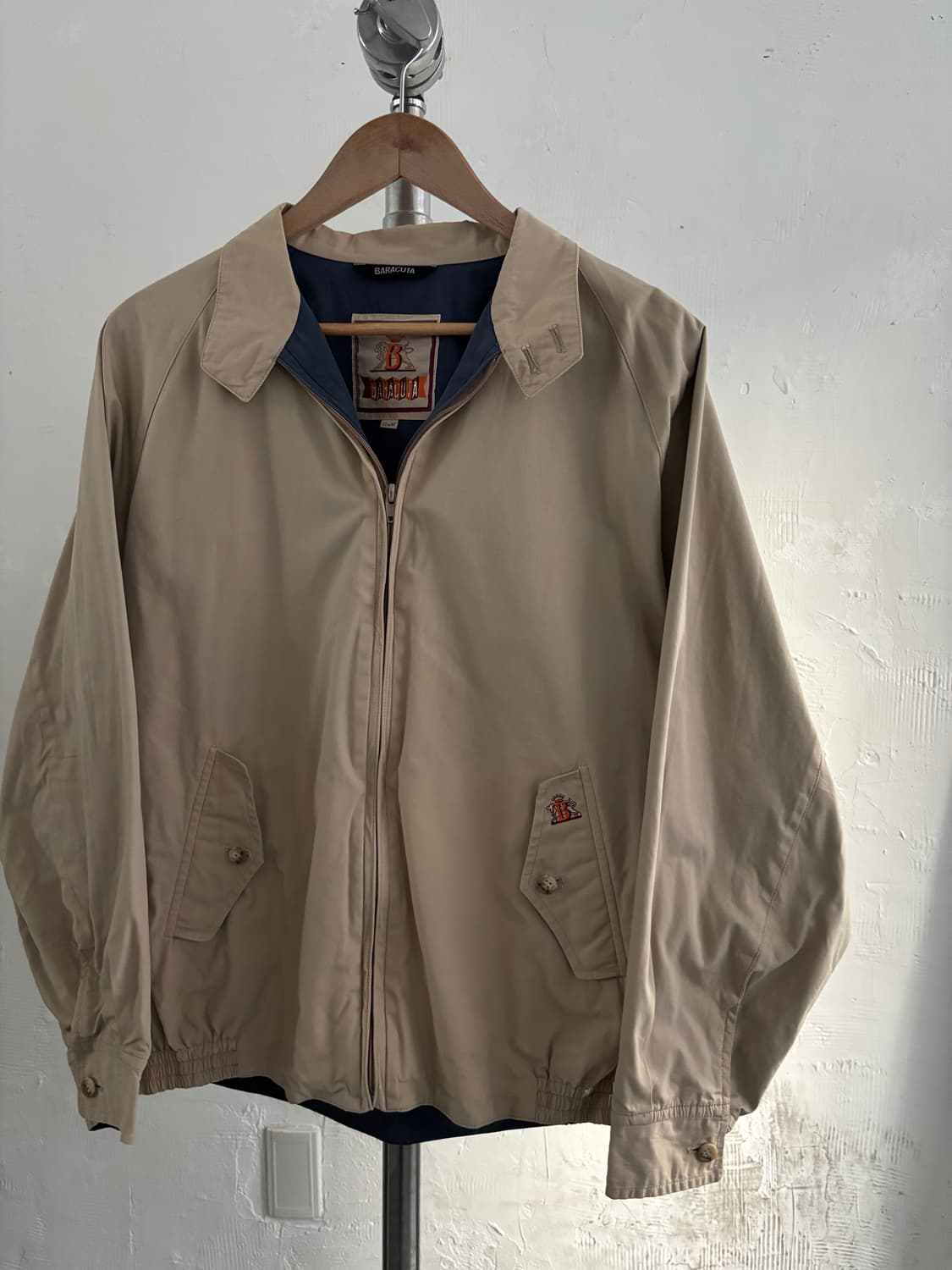Baracuta 바라쿠타 90’s 베이지 로고 G-9 헤링턴 자켓 상품이미지2