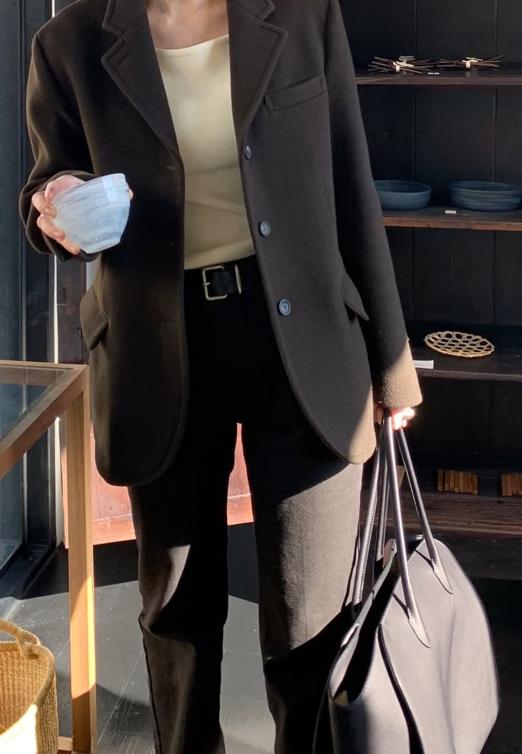 무아르무스 울블레이저 카키브라운 상품이미지4