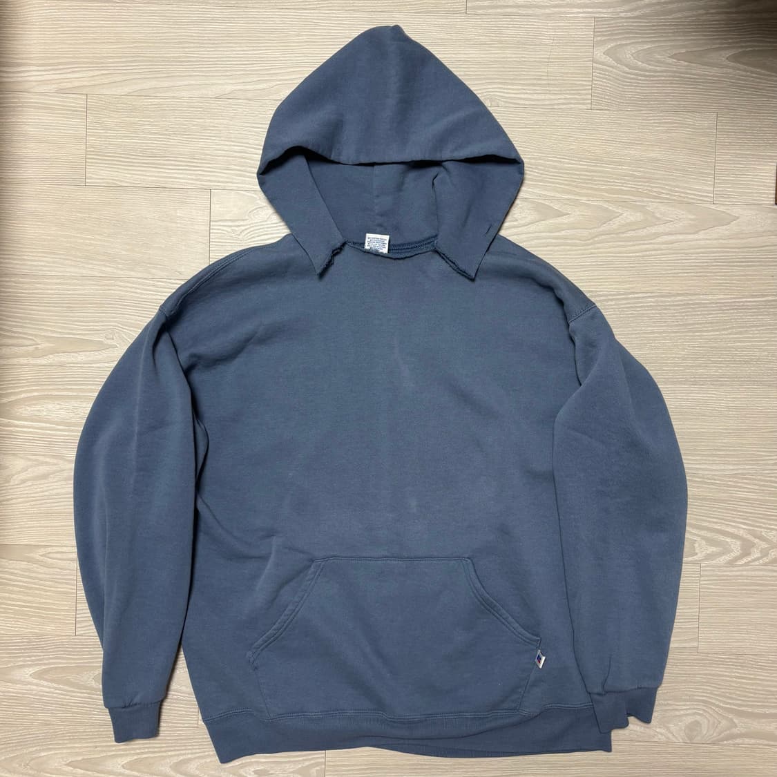 빈티지 러셀 후드 블루 상품이미지1