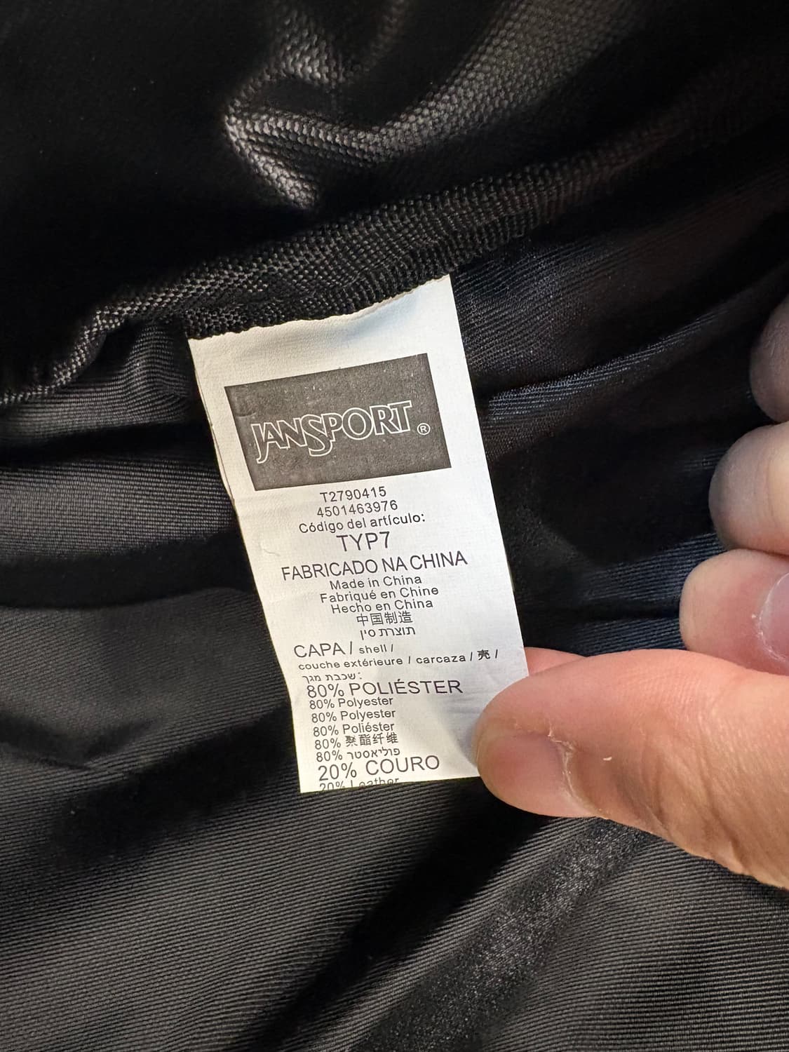 잔스포츠 라이트팩 백팩 블랙 상품이미지8