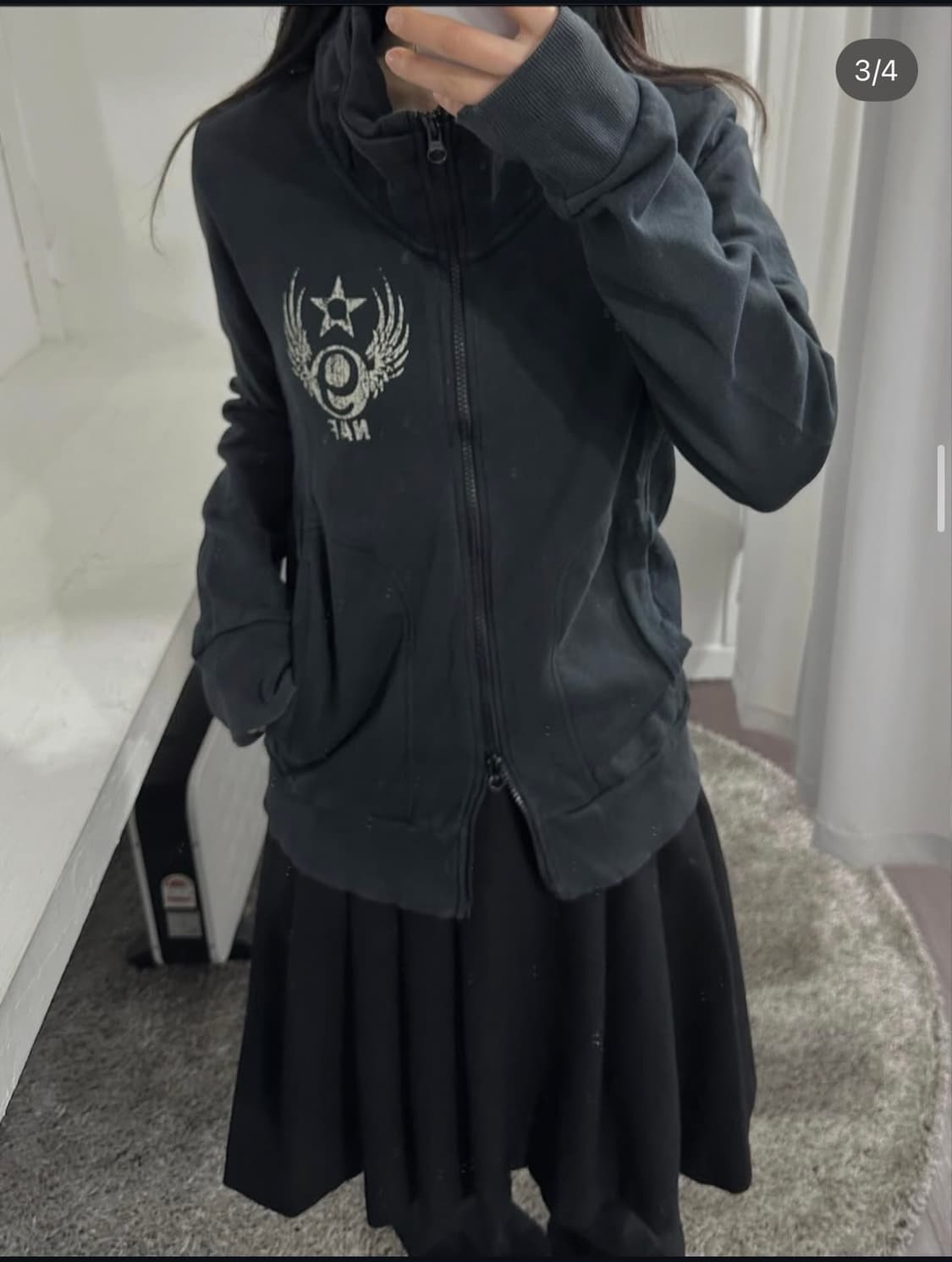 purple&yellow printing twoway zipup 상품이미지3