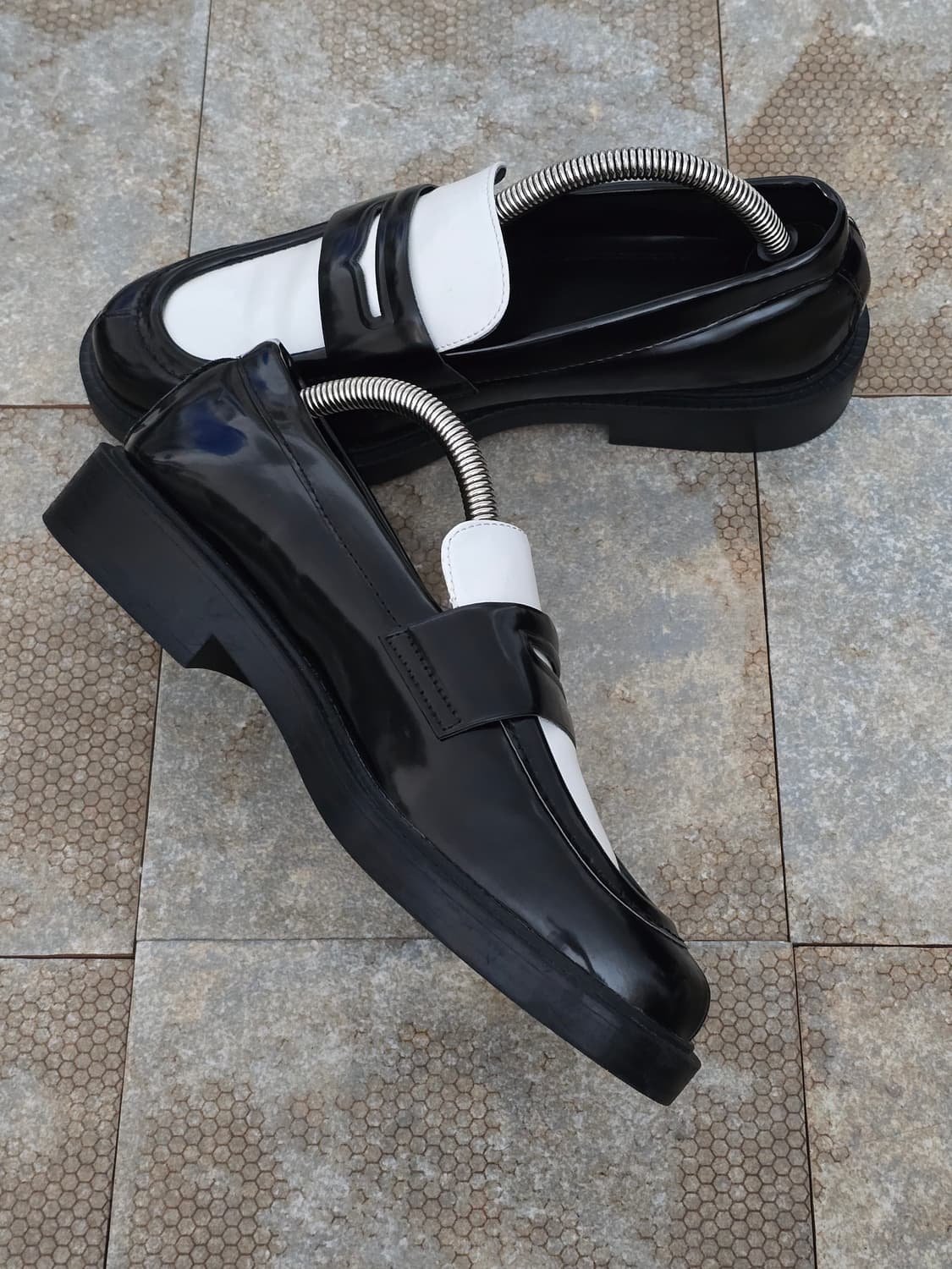 (245)자라 배색 페니 로퍼 구두 상품이미지4