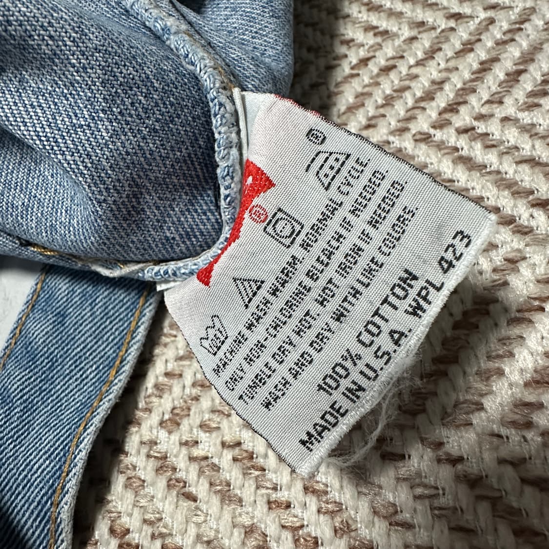 LEVI'S 501 90's usa made denim jeans 상품이미지3