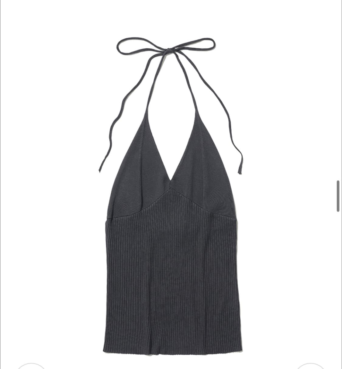 파르티멘토 멀티웨어 타이넥 슬리브리스 탑 차콜 상품이미지5