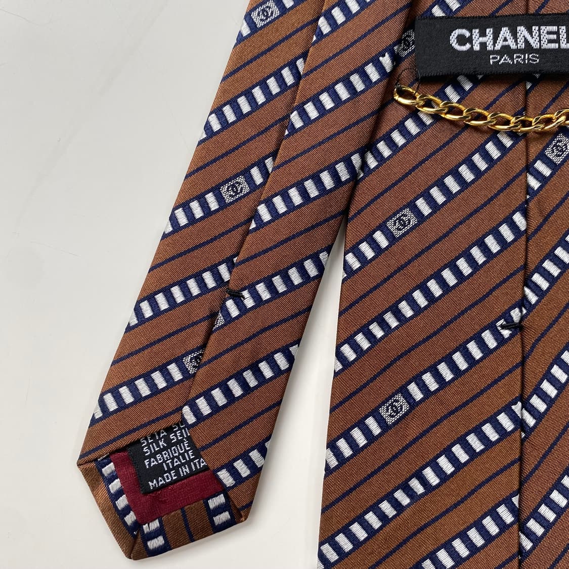 샤넬(CHANEL)모노그램 명품 정품 넥타이 상품이미지6
