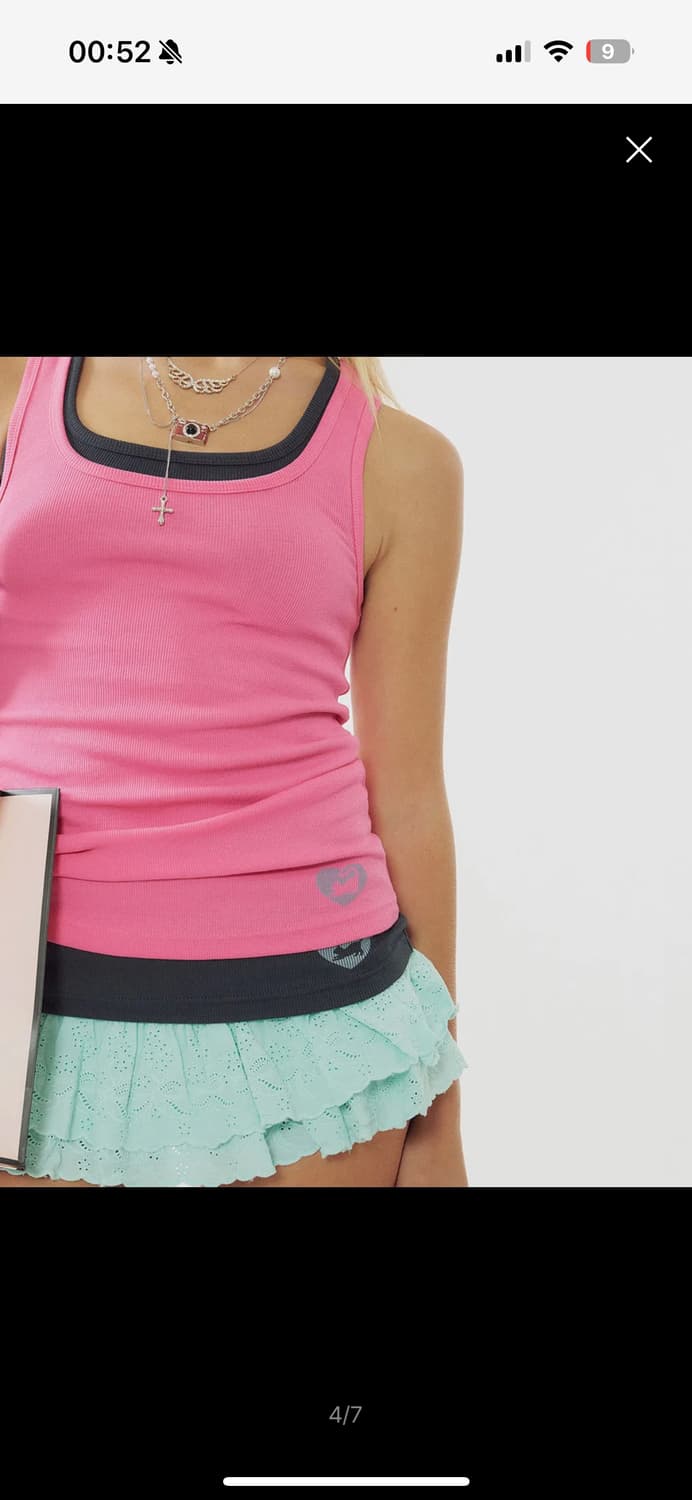 원희 착용) 스컬프터Razorback Tank Top Acid Pink  상품이미지3