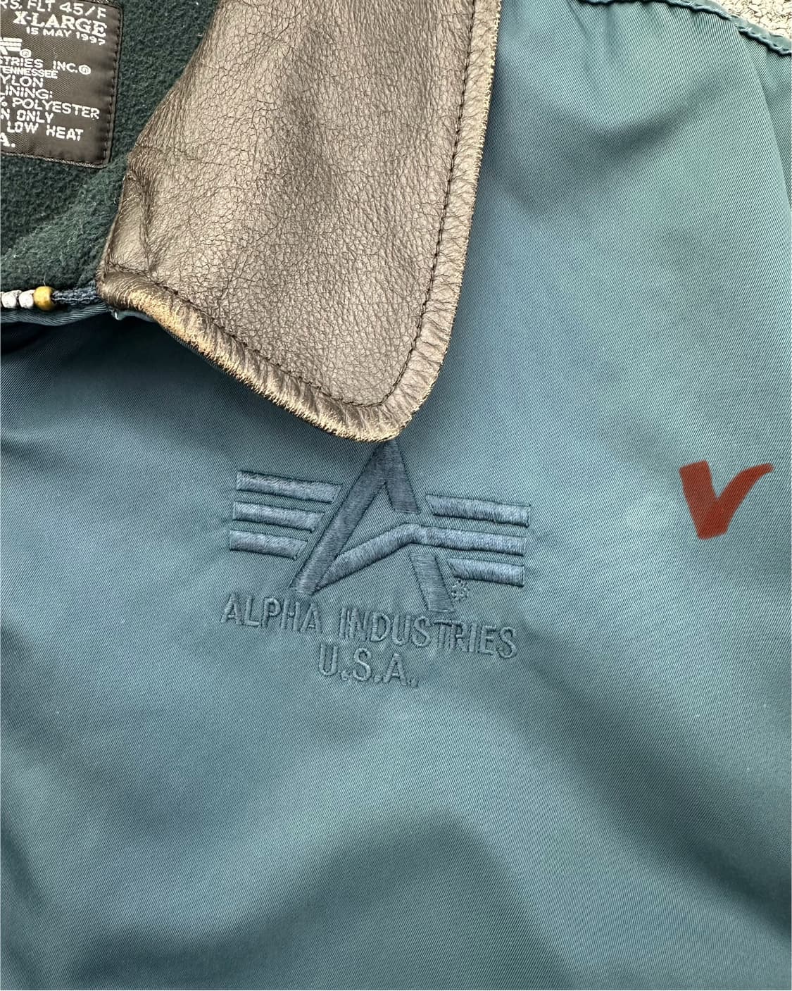 (XL)90'S ALPHA FLT-45F 항공점퍼-M904 상품이미지4