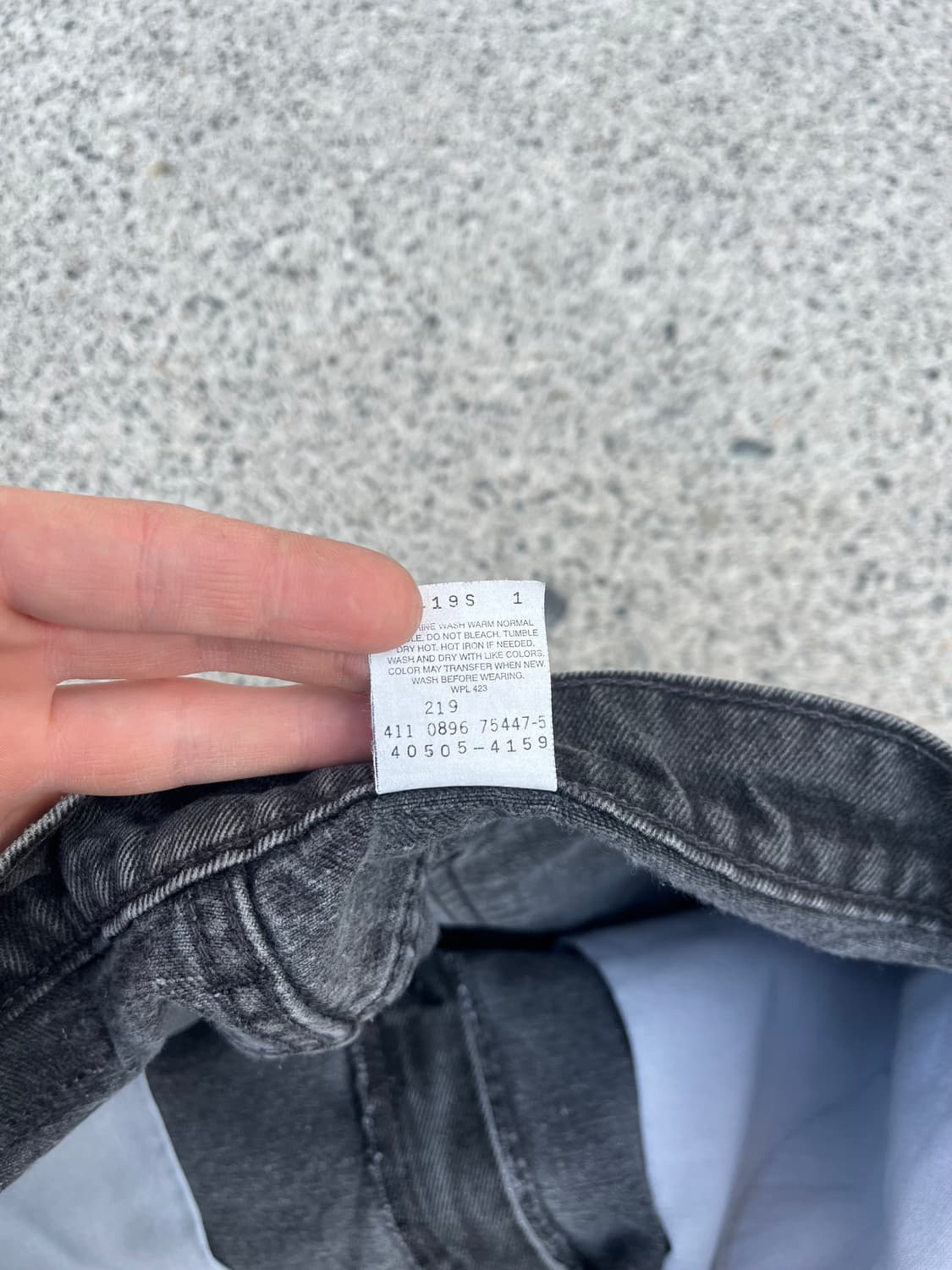 90s Levi's 505 흑청데님팬츠 상품이미지4