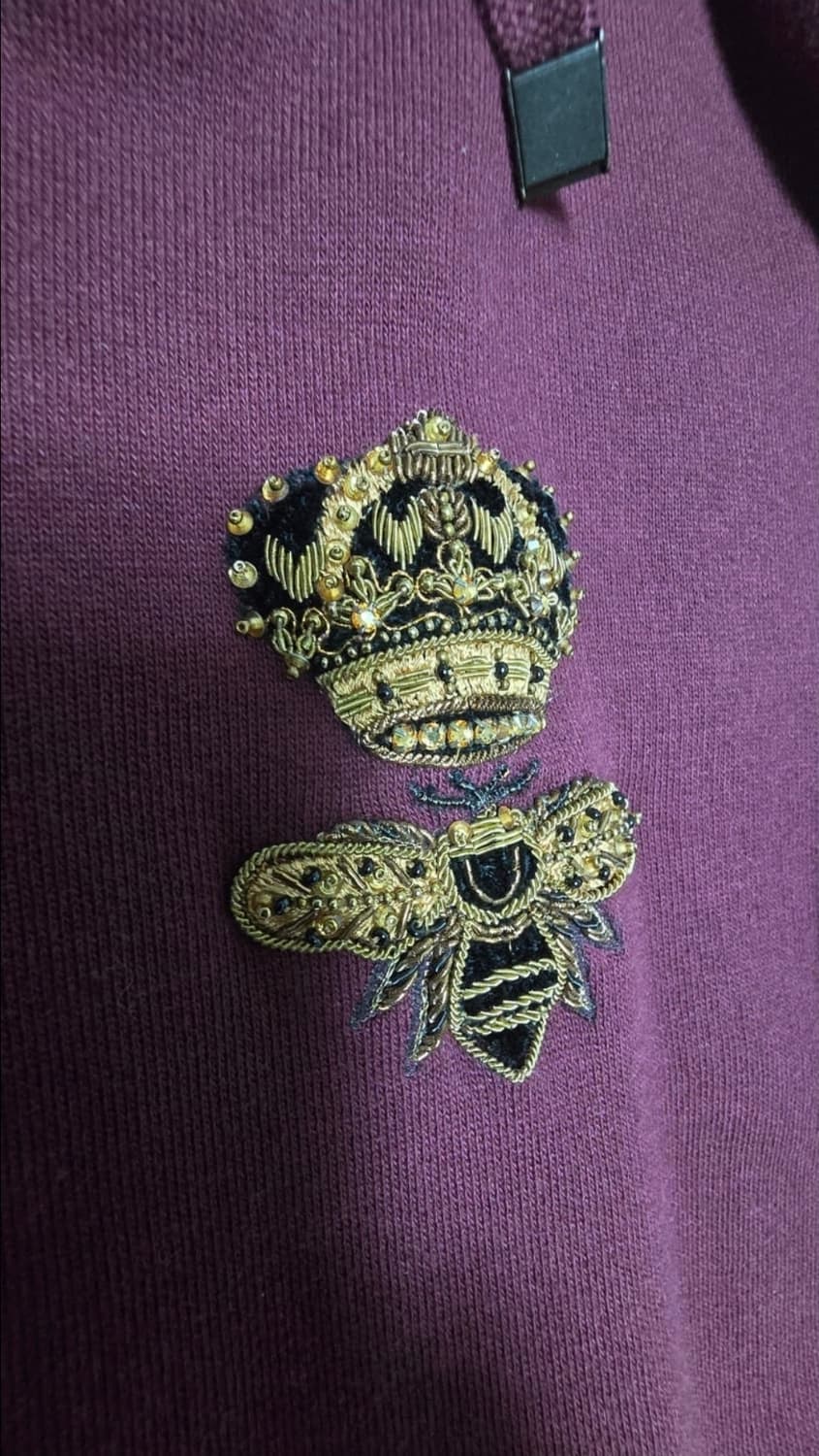 Dolce & Gabbana Burgundy Bee Crown Embro 상품이미지4