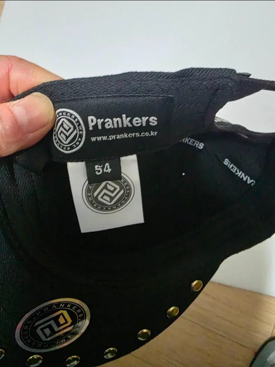 프랭커스 블랙 스터드 장식 힙합 모자 사이즈 54 상품이미지8