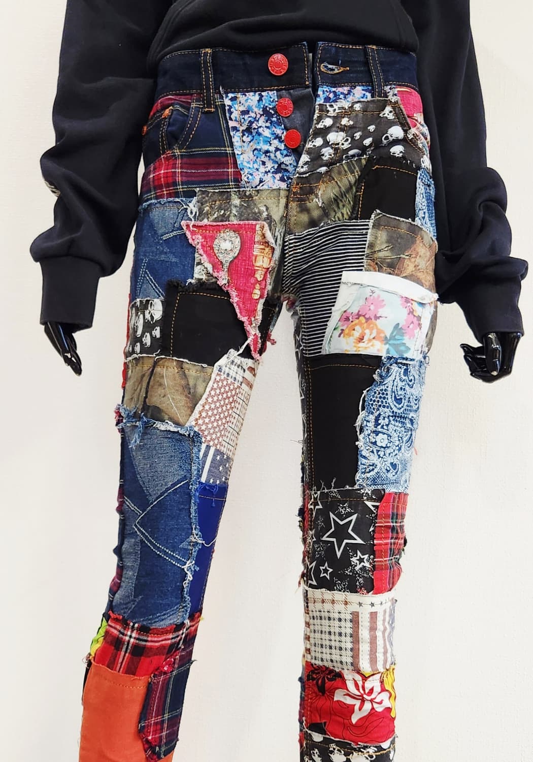 패치 데님 바지 상품이미지5