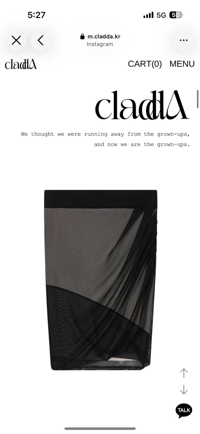 클라따 튤립스커트 cladda tulip skir black 상품이미지2