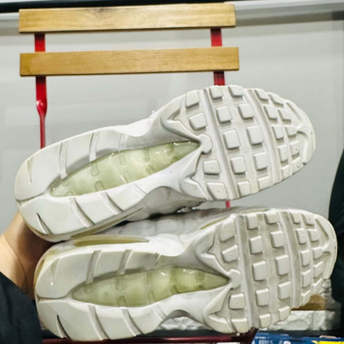 260) 나이키 운동화 남성 남자 신발 에어맥스95 화이트 상품이미지6